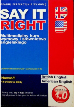 Say it right