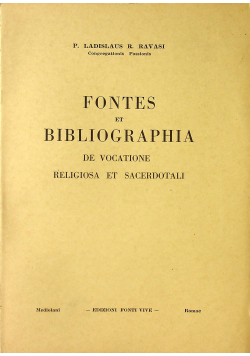 Fontes et Bibliographia