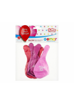 Balony premium Dzisiaj Nasze Walentynki 5szt
