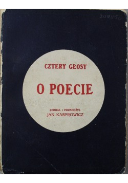 Cztery głosy O poecie 1910r