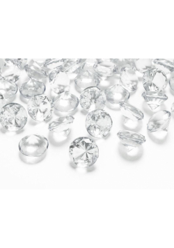 Diamentowe konfetti bezbarwny 20mm 10szt