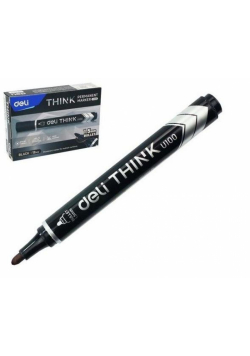 Marker permanentny okrągły 1,5mm czarny (12szt)