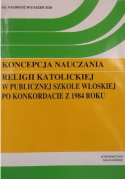 Koncepcja nauczania religii katolickiej w publicznej szkole włoskiej