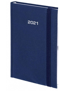 Kalendarz 2021 B5 Tygodniowy Cross z gumką Granat