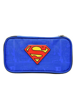 Piórnik owalny kompaktowy Superman