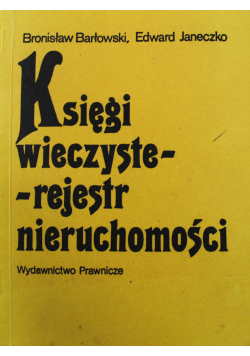 Księgi wieczyste rejestr nieruchomości