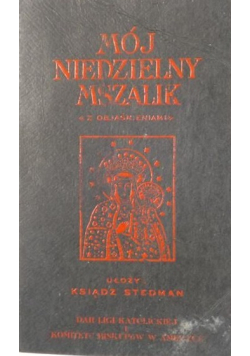 Mój niedzielny mszalik 1938 r