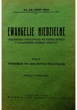 Ewangelje Niedzielne Tom II 1936 r.