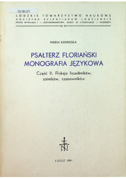 Psałterz Floriański monografia językowa część II