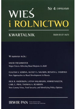Wieś i Rolnictwo 2020/4 (189)