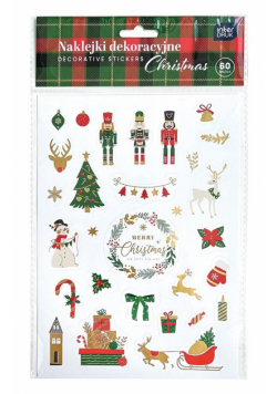 Naklejki dekoracyjne Christmas 60szt BN