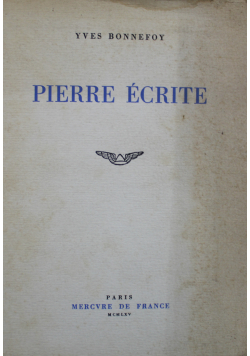 Pierre Ecrite