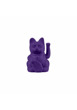 Kot szczęścia mini fioletowy 9,8cm