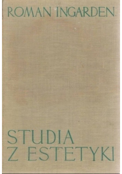 Studia z Estetyki Tom I