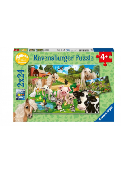 Puzzle 2x24 Klub zwierząt