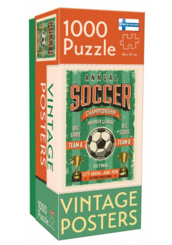 Puzzle 1000 Vintage: Soccer Championship