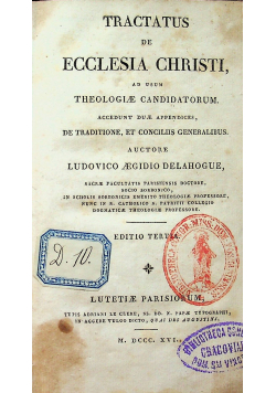 Tractatus de Ecclesia Christi 1816r