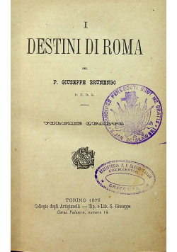 Destini Di Roma Tom IV 1876 r.
