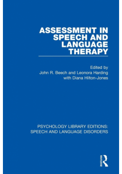 Assessment in Speech and Language Therapy
