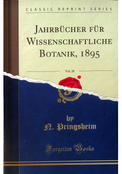 Jahrbucher fur Wissenschaftliche Botanik Reprint z 1895 r.