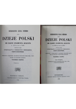 Dzieje polski od zgonu Zygmunta Augusta  4 tomy Reprinty