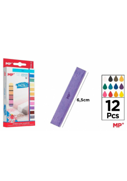 Pastele suche miękkie 12 kolorów
