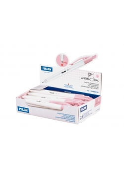 Długopis P1 Antibacterial czerwony (25szt) MILAN