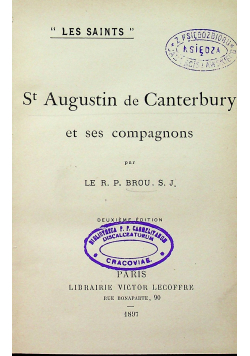 St Augustin de Canterbury et ses compagnons 1897 r