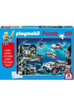 Puzzle 100 Playmobil Agent wywiadu + figurka G3
