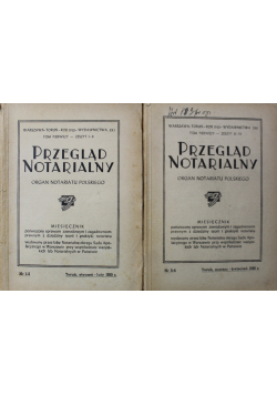 Przegląd Notarialny Nr 1 do 4 1950 r.