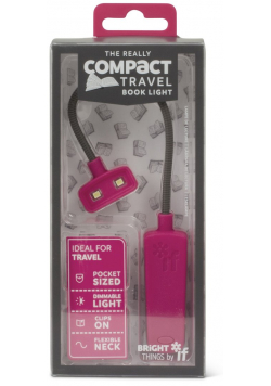 Compact Book Light - lampka do książki - różowa