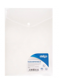 Teczka kopertowa A4 2 kieszenie transparent (5szt)
