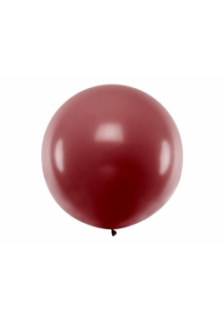 Balon okrągły Pastel Burgundy 1m