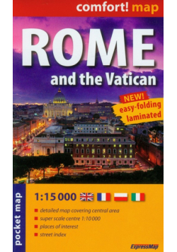 Rome and the Vatican pocket map