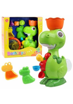 Dinozaur z młynkiem do kąpieli 8el