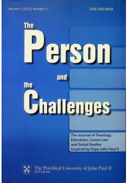The Person and the Challenges volume 2 number 2
