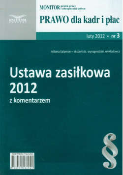 Ustawa zasiłkowa 2012 z komentarzem 3/2012