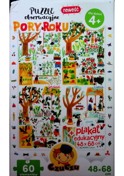Puzzle obserwacyjne Pory roku 60 elementów