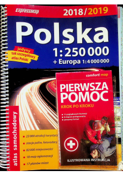 Atlas samochodowy Polska + Pierwsza pomoc