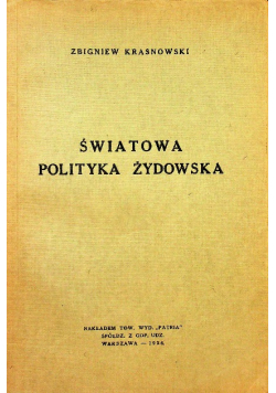 Światowa polityka żydowska 1934 r.