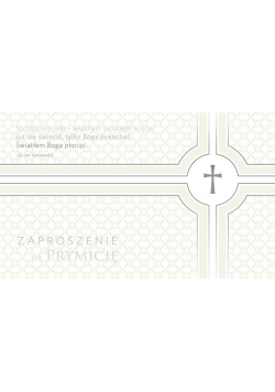 Zaproszenie PMZ-032 Prymicja (5 szt.)