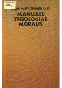 Manuale theologiae moralis 1943 r