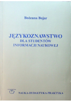 Językoznawstwo dla studentów informacji naukowej