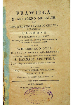 Prawidła Praktyczno Moralne / Przewodnik illustrowany po Jasnej Górze Cz I 1903 r.