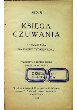 Księga czuwania 1923 r