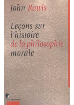Leçons sur l'histoire de la philosophie morale