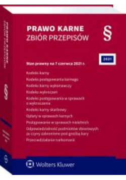 Prawo karne Zbiór przepisów w.61/2021