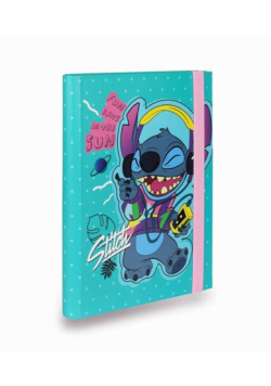 Teczka A5 przestrzenna z gumką Stitch wzór 2