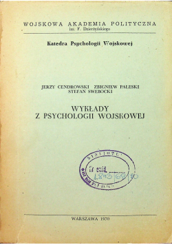 Wykłady z psychologii wojskowej