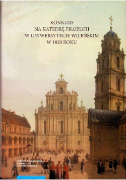 Konkurs na Katedrę Filozofii w Uniwersytecie Wileńskim w 1820 roku